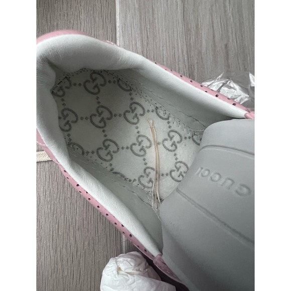 Gucci GG Supreme Sneaker Pink Embossed size 40.5 - Picture 6 of 8